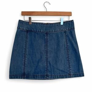 Free People Denim Mini Skirt